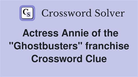 actress annie crossword